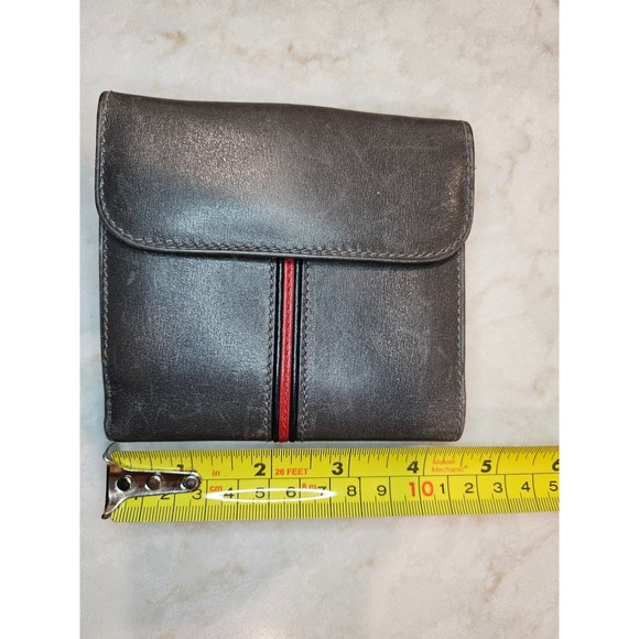 Gucci‎ Wallet Bifold Snap Closure Vintage Stripe Accent Made in Italy - Picture 9 of 16